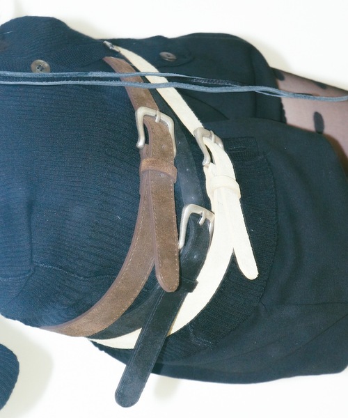 igi（イジ）の「SIMPLE SUEDE BELT / シンプルスエードベルト（ベルト・レディース・ブラック/ダークブラウン/ベージュ・FREE）」の9枚目の写真