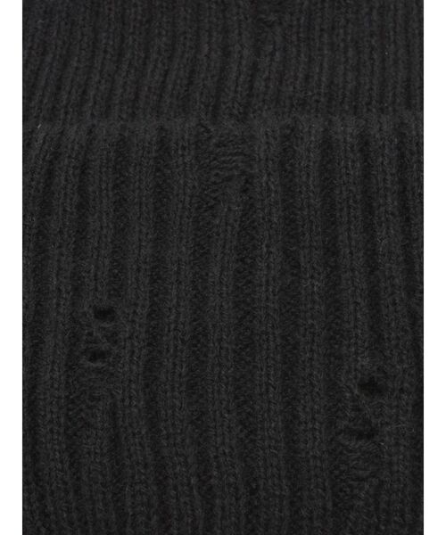 EVRIS（エヴリス）の「ダメージニット帽（ニットキャップ/ビーニー・レディース・ブラック/グレー・FREE）」の14枚目の写真