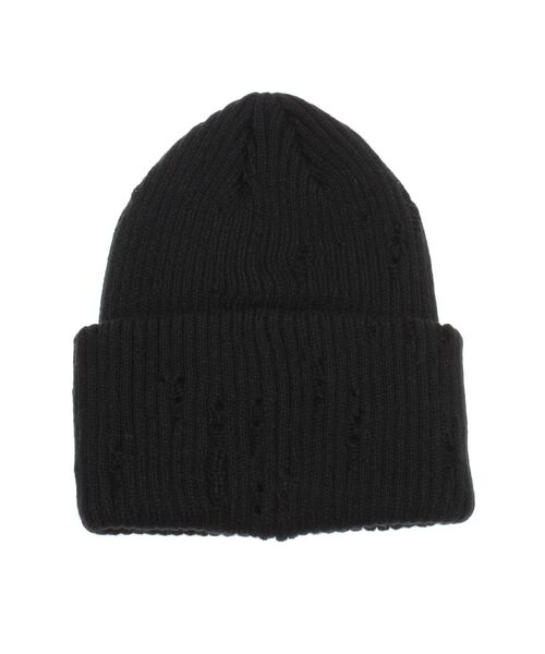 EVRIS（エヴリス）の「ダメージニット帽（ニットキャップ/ビーニー・レディース・ブラック/グレー・FREE）」の16枚目の写真