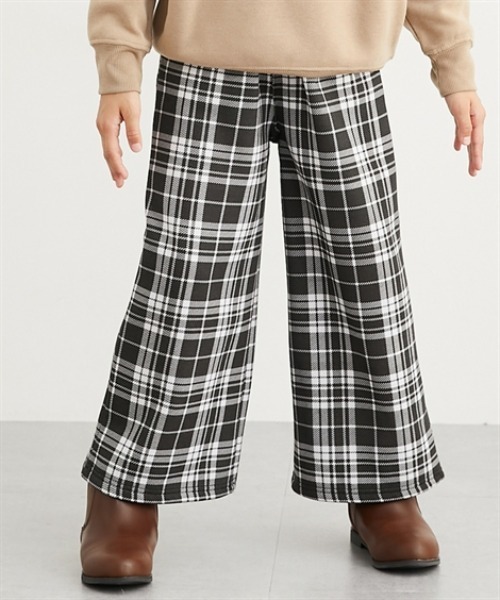 QUNTSTYLE(キュントスタイル)の「裏起毛 ワイドパンツ(その他パンツ・キッズ・ネイビー/ベージュ/ブラック/カーキ/ベージュ系/グリーン系/ブラック系・100/110/120/130/140/150/160)」の3枚目の写真