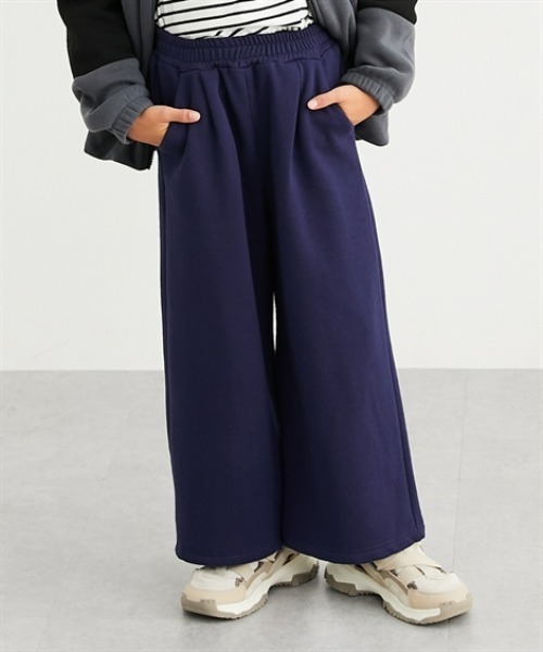 QUNTSTYLE(キュントスタイル)の「裏起毛 ワイドパンツ(その他パンツ・キッズ・ネイビー/ベージュ/ブラック/カーキ/ベージュ系/グリーン系/ブラック系・100/110/120/130/140/150/160)」の7枚目の写真