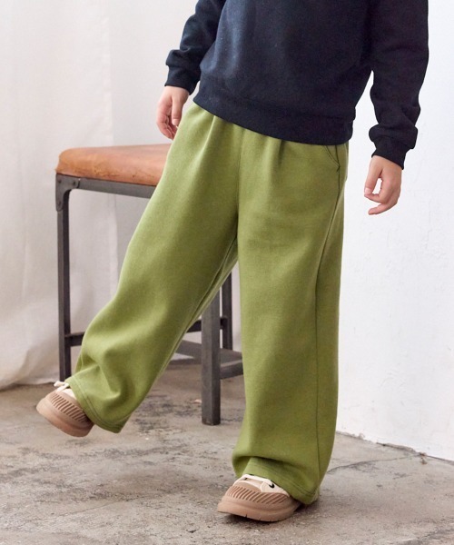 QUNTSTYLE(キュントスタイル)の「裏起毛 ワイドパンツ(その他パンツ・キッズ・ネイビー/ベージュ/ブラック/カーキ/ベージュ系/グリーン系/ブラック系・100/110/120/130/140/150/160)」の5枚目の写真