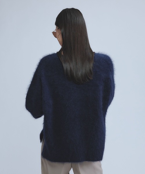 Chaos（カオス）の「Chaos(カオス)/ショートロンデリアライトニット（ニット/セーター・レディース・チャコール/ブラウン/サックスブルー/ライトグレー/ネイビー/ベージュ・FREE）」の12枚目の写真