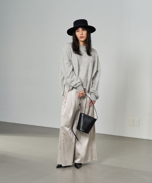 Chaos（カオス）の「Chaos(カオス)/ショートロンデリアライトニット（ニット/セーター・レディース・チャコール/ブラウン/サックスブルー/ライトグレー/ネイビー/ベージュ・FREE）」の13枚目の写真