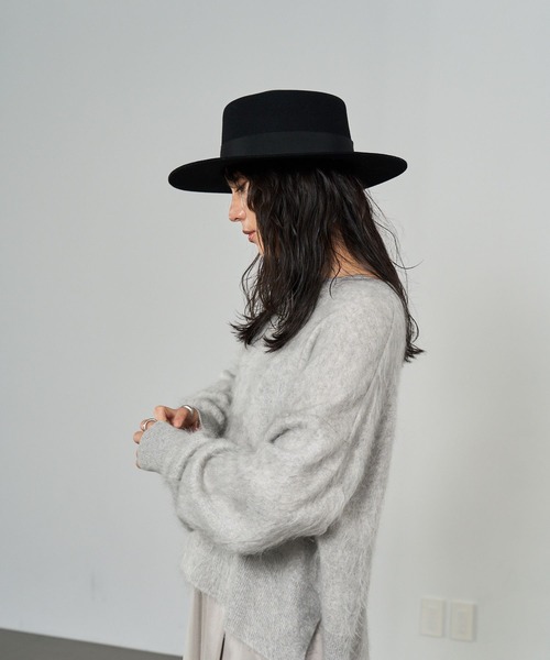 Chaos（カオス）の「Chaos(カオス)/ショートロンデリアライトニット（ニット/セーター・レディース・チャコール/ブラウン/サックスブルー/ライトグレー/ネイビー/ベージュ・FREE）」の20枚目の写真