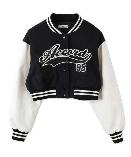 WEGO（ウィゴー）の「WEGO/スタジアムロゴショートスタジャン（スタジャン・レディース・ブラック系その他/グリーン/ブラック/ワイン・FREE）」の8枚目の写真