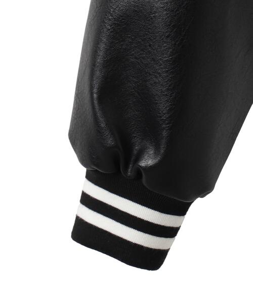 WEGO（ウィゴー）の「WEGO/スタジアムロゴショートスタジャン（スタジャン・レディース・ブラック系その他/グリーン/ブラック/ワイン・FREE）」の12枚目の写真