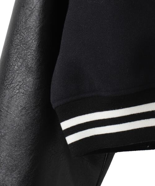 WEGO（ウィゴー）の「WEGO/スタジアムロゴショートスタジャン（スタジャン・レディース・ブラック系その他/グリーン/ブラック/ワイン・FREE）」の13枚目の写真