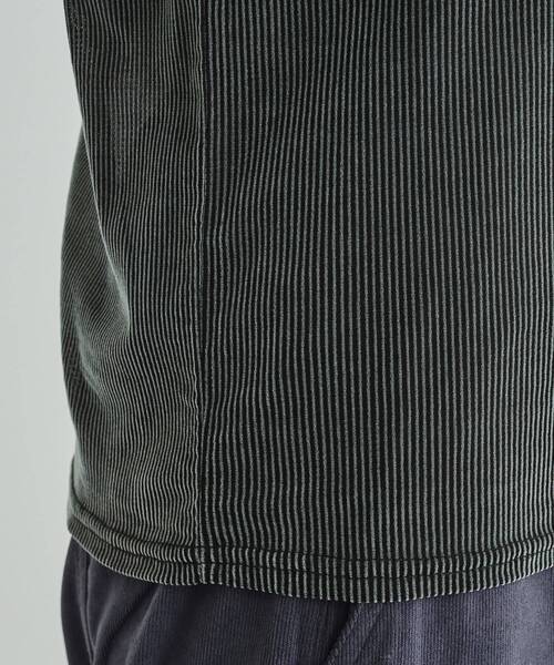 SHOO・LA・RUE（シューラルー）の「チュールストライプハイネック（Tシャツ/カットソー・レディース・チャコール/アイボリー系2/モスグリーン系2・04/01/02/03）」の21枚目の写真