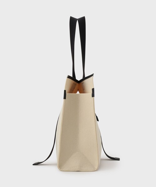 GALLEST(ギャレスト)の「◆フェルトトートバッグ(トートバッグ・レディース・チャコールグレー/ライトベージュ・00)」の4枚目の写真