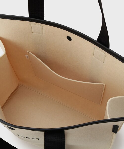 GALLEST(ギャレスト)の「◆フェルトトートバッグ(トートバッグ・レディース・チャコールグレー/ライトベージュ・00)」の9枚目の写真