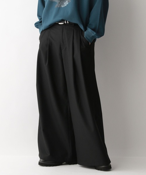 RAGEBLUE(レイジブルー)の「【WEB限定】TRストレッチ/スーパーワイドタックスラックス(スラックス・メンズ・グレー/ブラック・SMALL/MEDIUM/LARGE)」の7枚目の写真