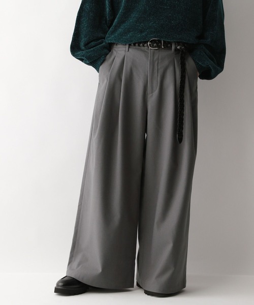 RAGEBLUE(レイジブルー)の「【WEB限定】TRストレッチ/スーパーワイドタックスラックス(スラックス・メンズ・グレー/ブラック・SMALL/MEDIUM/LARGE)」の21枚目の写真