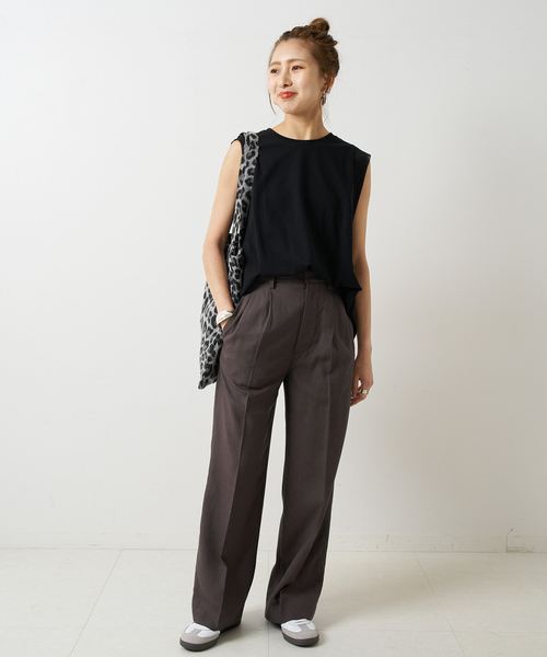 Spick & Span(スピックアンドスパン)の「《WEB限定追加》Uhr / ウーア * Spick & Span 別注LEOPARD Tote Bag(トートバッグ・レディース・グレー/ブラウン・FREE)」の3枚目の写真