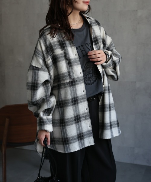 【み様】20%OFF適用　オンブレシャツ STARTER シャツ BLACK LABEL チェーンステッチ カットオフ