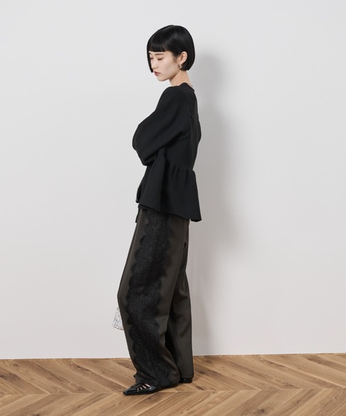 Shelly island（シェリーアイランド）の「ダブルジップペプラムカーデ（カーディガン/ボレロ・レディース・ホワイト/ブラック・FREE）」の11枚目の写真