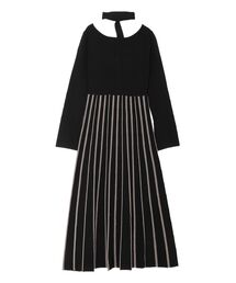 LAGUNAMOON | ストライプフレアニットワンピース(ワンピース)