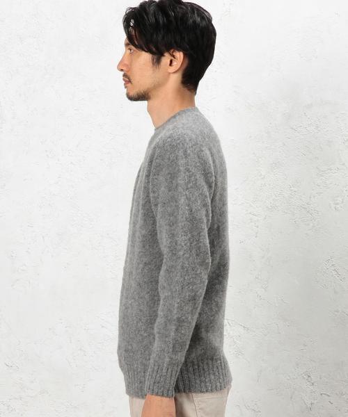 green label relaxing（グリーンレーベルリラクシング）の「[ジョンタロック]JOHN TULLOCH SHAGGY ニット◆（ニット/セーター・メンズ・ロイヤルブルー/グレー/オレンジ系その他/オリーブ・38/36/40）」の16枚目の写真