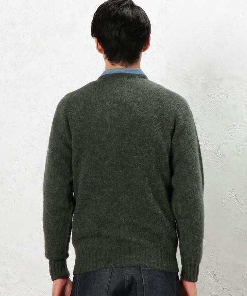 green label relaxing（グリーンレーベルリラクシング）の「[ジョンタロック]JOHN TULLOCH SHAGGY ニット◆（ニット/セーター・メンズ・ロイヤルブルー/グレー/オレンジ系その他/オリーブ・38/36/40）」の12枚目の写真