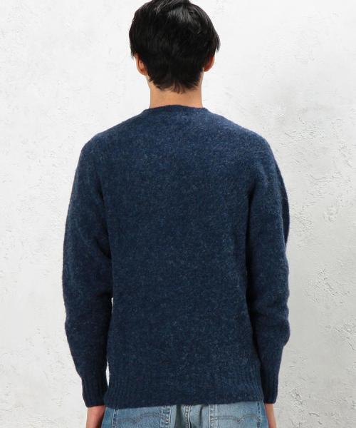 green label relaxing（グリーンレーベルリラクシング）の「[ジョンタロック]JOHN TULLOCH SHAGGY ニット◆（ニット/セーター・メンズ・ロイヤルブルー/グレー/オレンジ系その他/オリーブ・38/36/40）」の5枚目の写真