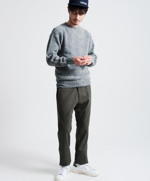 green label relaxing（グリーンレーベルリラクシング）の「[ジョンタロック]JOHN TULLOCH SHAGGY ニット◆（ニット/セーター・メンズ・ロイヤルブルー/グレー/オレンジ系その他/オリーブ・38/36/40）」の7枚目の写真