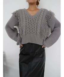 Fringe Cable Knit