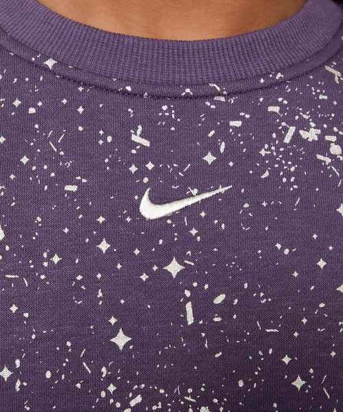 NIKE(ナイキ)の「ナイキ スポーツウェア クラブ フリース ジュニア (ガールズ) クルーネック スウェットシャツ / Nike Sportswear Club Fleece Big Kids' (Girls') Crew-Neck Sweatshirt HF4393-573 Dark Raisin(スウェット・キッズ・パープル系その他・130/140/150/160/170)」の2枚目の写真