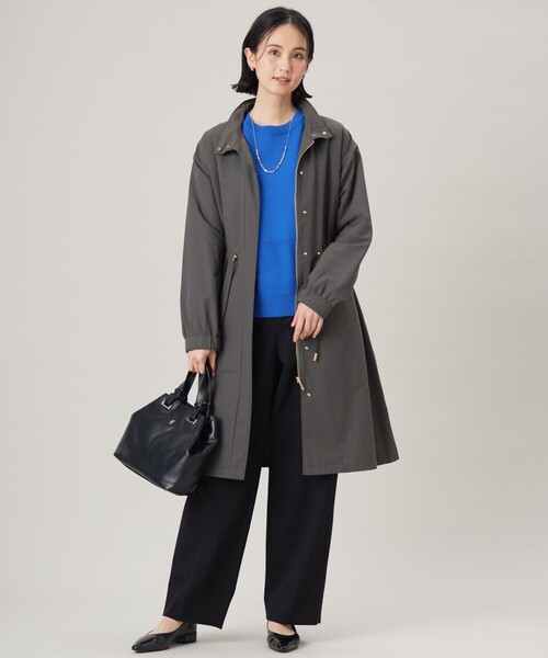 自由区（ジユウク）の「ライトフィールジャージーワイドストレート パンツ（その他パンツ・レディース・ネイビー系/ブラック系/ブルー系/ベージュ系・32）」の15枚目の写真