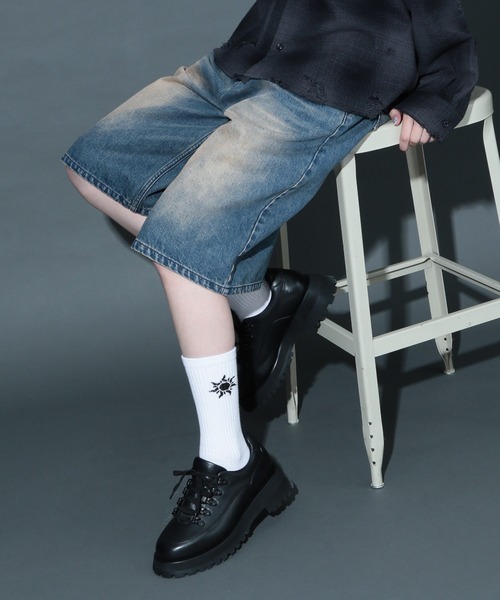 HARE（ハレ）の「MINIハレモチーフソックス(HARE)（ソックス/靴下・メンズ・ホワイト/ブラック・FREE）」の15枚目の写真