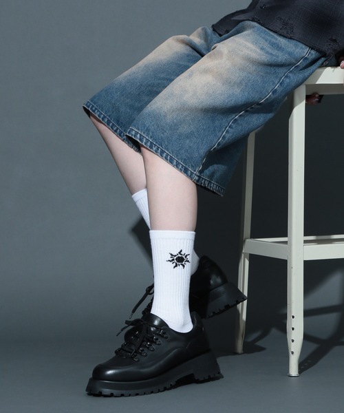 HARE（ハレ）の「MINIハレモチーフソックス(HARE)（ソックス/靴下・メンズ・ホワイト/ブラック・FREE）」の16枚目の写真