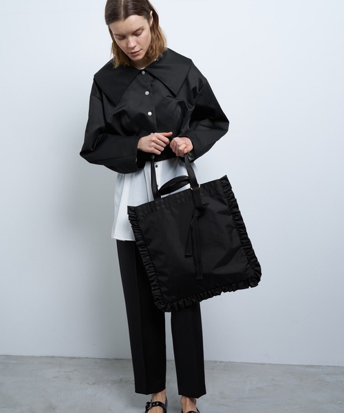 ランバンオンブルー レスポートサックトートバッグ 黒 ブラック LARGE EMBERALD TOTE LB(トートバッグ)|LANVIN en Bleu