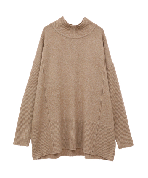 【セール】ボトルネックチュニック（ニット/セーター）｜MELROSE claire（メルローズ クレール）