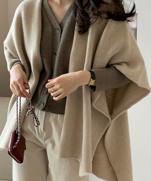 ケープニットカーディガン（カーディガン/ボレロ）｜CADBURY（キャドバリー）