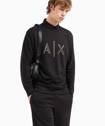 【A|X アルマーニ エクスチェンジ】AXロゴ クルーネックスウェットプルオーバー