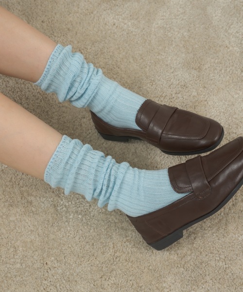 Birthday room（バースデイルーム）の「カラーリブソックス / color rib socks（ソックス/靴下・レディース・ピンク/ライトブルー/ブラック/アイボリー/グレー・FREE）」の18枚目の写真