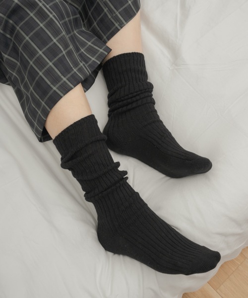 Birthday room（バースデイルーム）の「カラーリブソックス / color rib socks（ソックス/靴下・レディース・ピンク/ライトブルー/ブラック/アイボリー/グレー・FREE）」の13枚目の写真