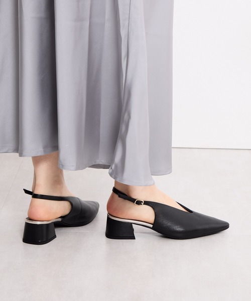 HIMIKO(ヒミコ)の「【Made in Japan】【HIMIKO】Vカットスリングバックパンプス/651504(パンプス・レディース・ラベンダー/ブラック/シルバー・22.0cm/23.0cm/22.5cm/23.5cm/24.0cm/24.5cm/25.0cm)」の15枚目の写真