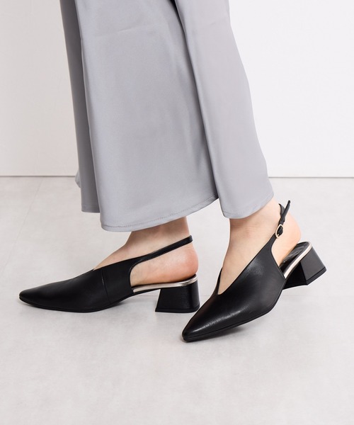 HIMIKO(ヒミコ)の「【Made in Japan】【HIMIKO】Vカットスリングバックパンプス/651504(パンプス・レディース・ラベンダー/ブラック/シルバー・22.0cm/23.0cm/22.5cm/23.5cm/24.0cm/24.5cm/25.0cm)」の17枚目の写真