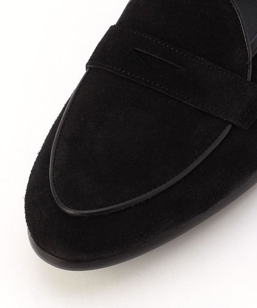 MONSIEUR NICOLE（ムッシュニコル）の「【ex/tra】スエードレザー スリップオン（スリッポン・メンズ・ブラック/グレー/ブラウン・25.5cm/26.5cm/27.5cm）」の4枚目の写真