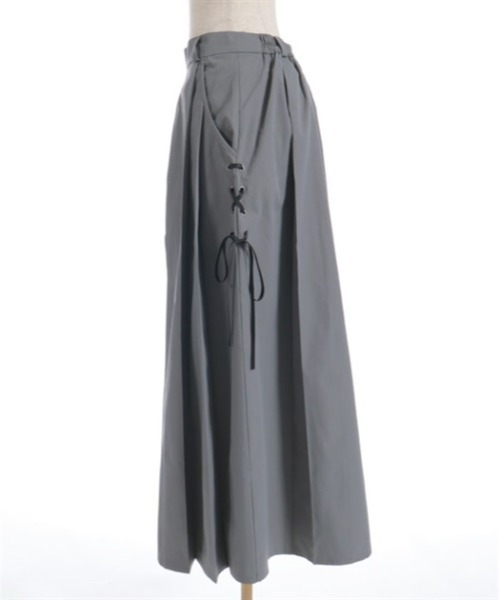 axes femme POETIQUE（アクシーズファムポエティック）の「タックデザイン袴パンツ（その他パンツ・レディース・パープル/ブラック/ワイン/グレー・MEDIUM）」の7枚目の写真