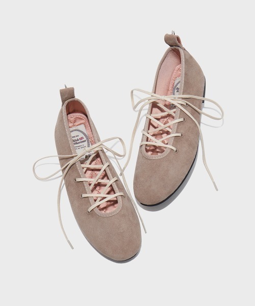 セール】LACEUP FLAT SUEDE（バレエシューズ）｜ROCKFISH