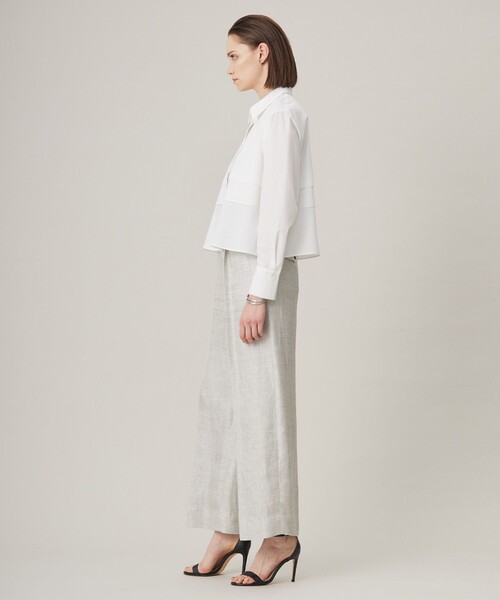 ICB クリーンブロード クロップドブラウス