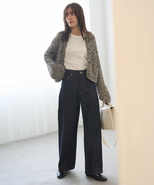 Mila Owen（ミラオーウェン）の「コンパクトフライスロンT【手洗い可能】（Tシャツ/カットソー・レディース・その他/ネイビー/ピンク/ホワイト・0/1）」の16枚目の写真