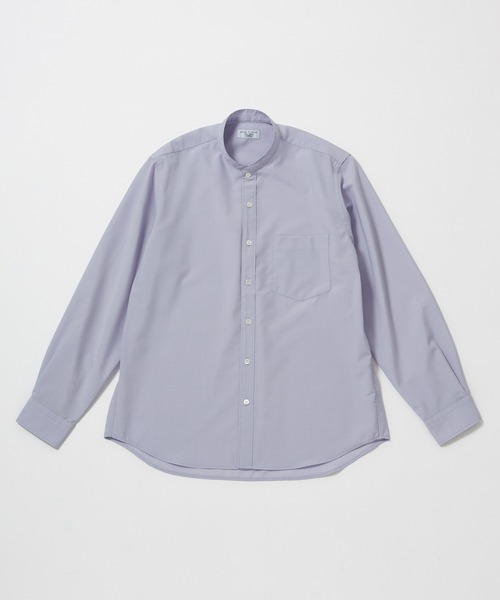 ADAM ET ROPE'(アダムエロペ)の「【NIKKE】 バンドカラー シャツ / ウォッシャブル(シャツ/ブラウス・メンズ・ラベンダー/ブラック/ネイビー・M/L)」の16枚目の写真