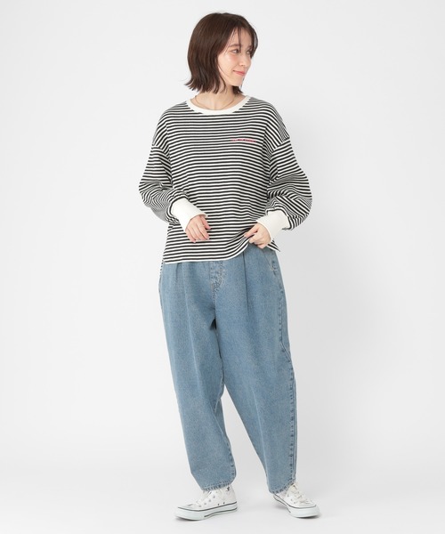 セール】アソート刺繍ボーダープルオーバー（Tシャツ/カットソー