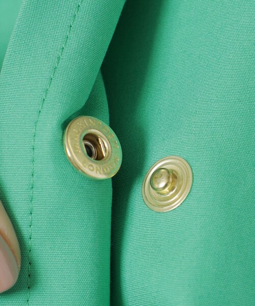 MACKINTOSH LONDON（マッキントッシュ ロンドン）の「【婦人画報掲載】【ROSLEY/ロズリー】ウエザーコットンノーカラーコート（ノーカラーコート・レディース・ピンク/グリーン/ベージュ/ブラック・38）」の13枚目の写真