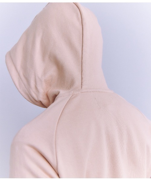 SIPULI(シプリ)の「French Terry ジップアップフードパーカ(Tシャツ/カットソー・レディース・ダークグレー/ピンク/ホワイト・2/3)」の13枚目の写真