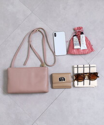 COOCO | 【牛革】シュリンクレザー２層ショルダーバッグ(ショルダーバッグ)