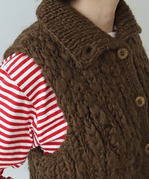 PAR ICI | ネパールハンドニット ハイネックベスト(ベスト)