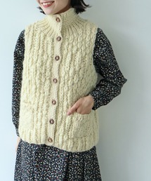 PAR ICI | ネパールハンドニット ハイネックベスト(ベスト)